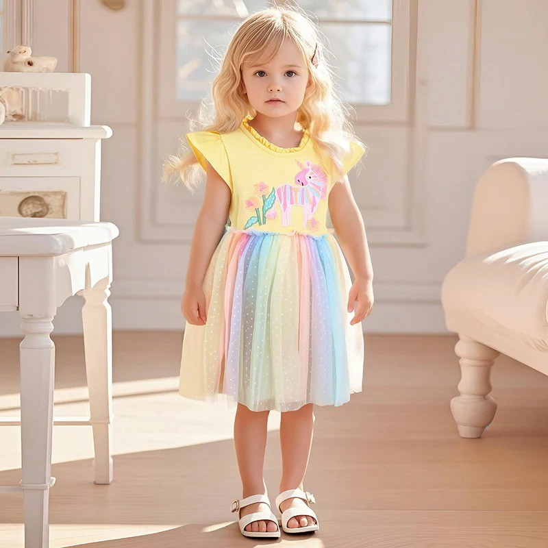 Rainbow Unicorn Tulle Dress