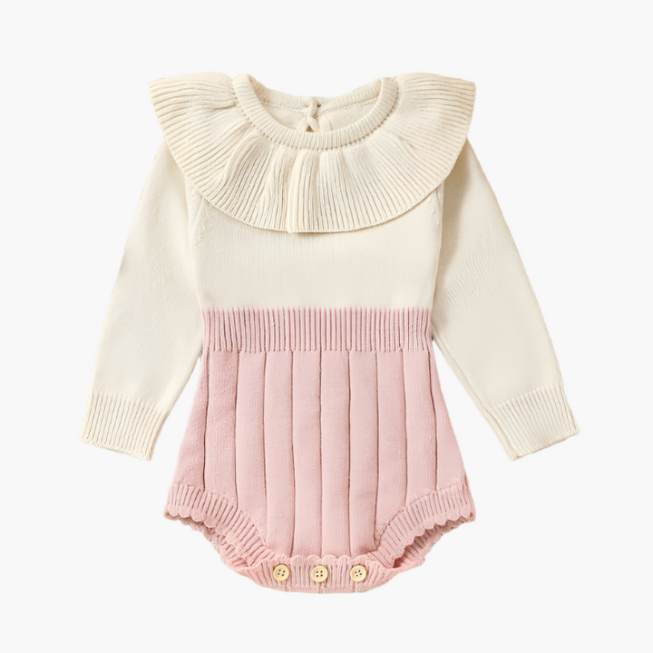 Knitted Ruffle Romper Suit