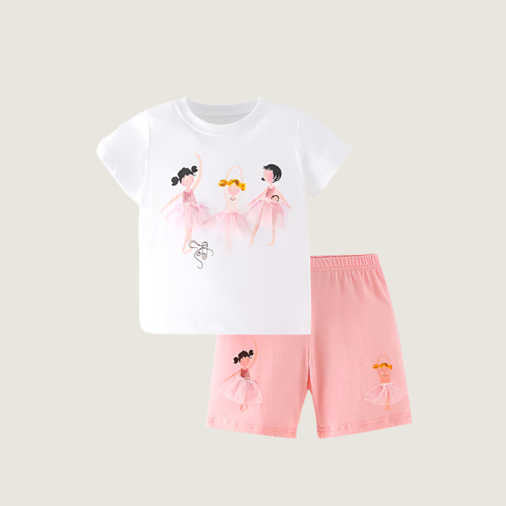 Ballerina Applique Casual Set