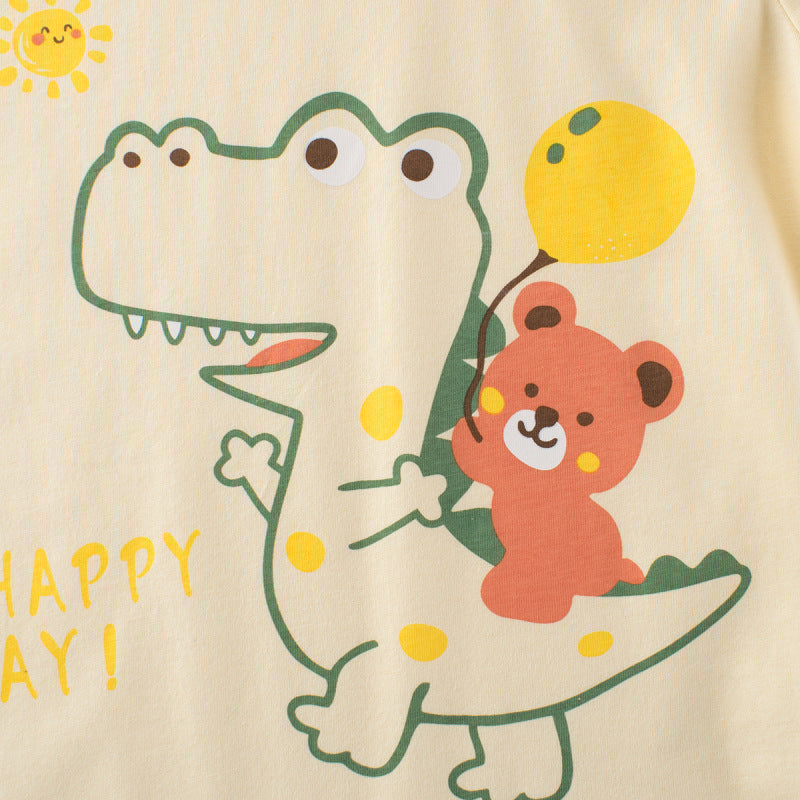 Dino And Bear Adventure T-Shirt