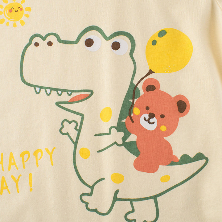 Dino And Bear Adventure T-Shirt