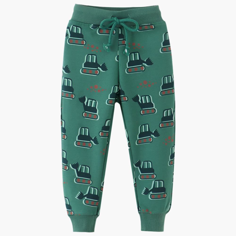 Construction Print Jogger Pants