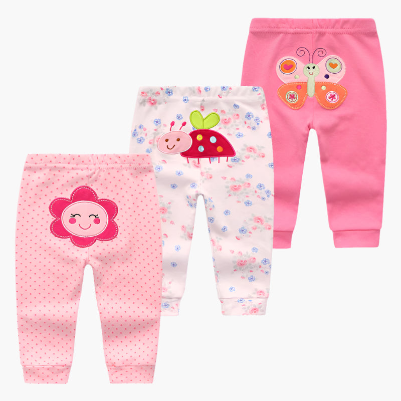 3-Pack Cotton Pants Set