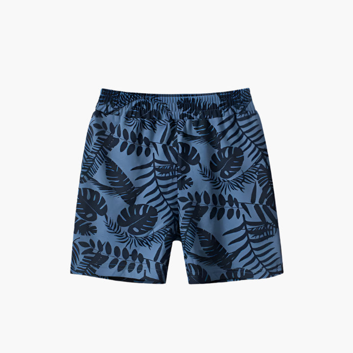 Tropical Print Cotton Shorts