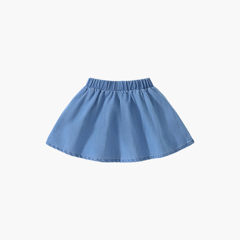 Unicorn Appliqué Denim Skirt