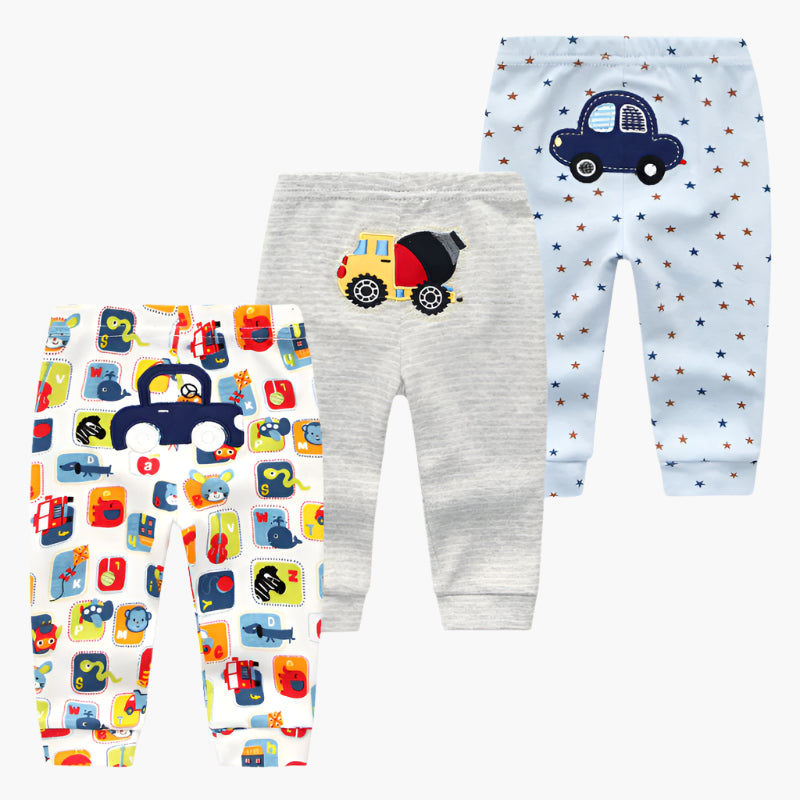 3-Pack Cotton Pants Set