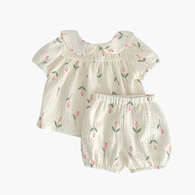 2-Piece Tulip Cotton Muslin Set