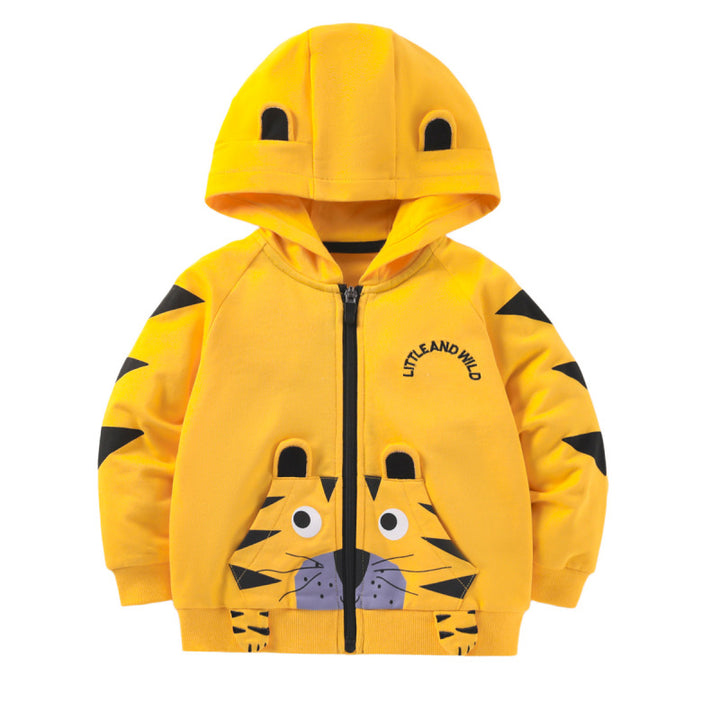 Fleece-Lined Tiger Hoodie