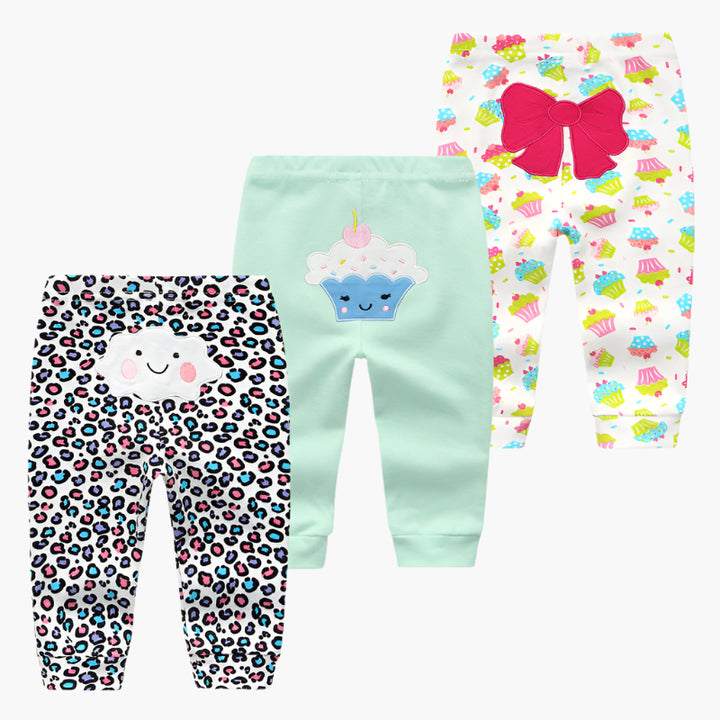 3-Pack Cotton Pants Set