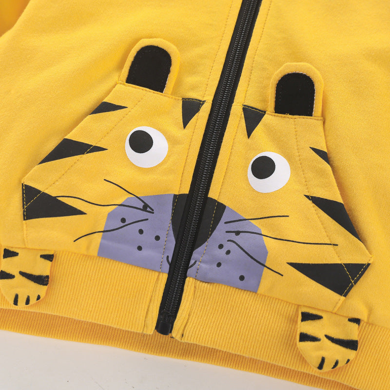 Fleece-Lined Tiger Hoodie