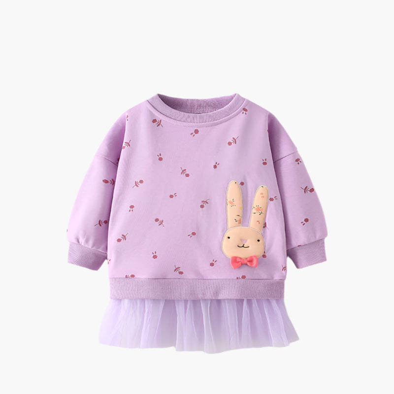 Bunny Tulle Hem Sweatshirt