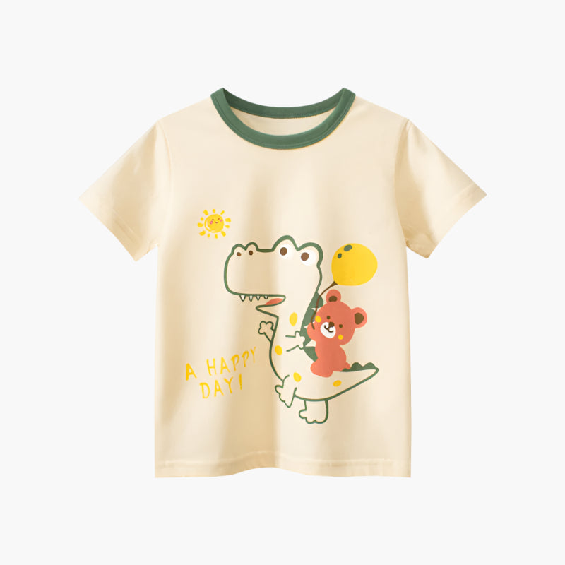 Dino And Bear Adventure T-Shirt