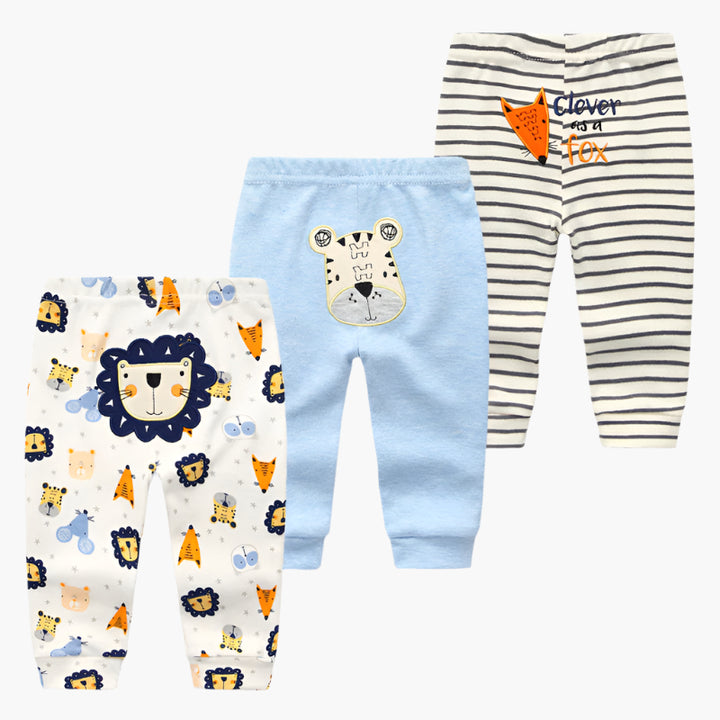 3-Pack Cotton Pants Set