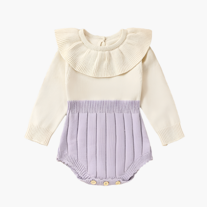 Knitted Ruffle Romper Suit